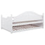 Twin Daybed With Trundle Storage Bed - White