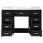 Bathroom Vanity With Sink, 2 Doors 8 Drawers, Soft Close System, Classic Design