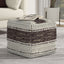 Grady - Handcrafted Square Pouf