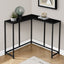 Corner Accent Console Table For Entryway, Contemporary & Modern - Black