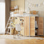 Loft Bed With L Shape Desk And Wardrobe
