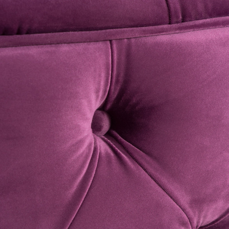 Modern Glam Ottoman Velvet - Fuchsia