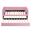 Upholstered Daybed With Ergonomic Design Backrest