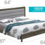 Transitional Modern Design Bed