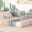 Metal Floor Bed Frame With Fence And Door