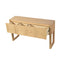 Geometric Carved Console Table With 3 Soft Close Drawers