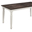 Dining Table With Leaf, Expandable - Brown