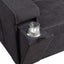 Toby - Woven Fabric Reversible Sleeper Sectional Sofa With Storage Chaise Cup Holder Charging Ports And Pockets