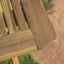 Natural 5 Piece Wood Outdoor Patio Dining Set - Natural Stained