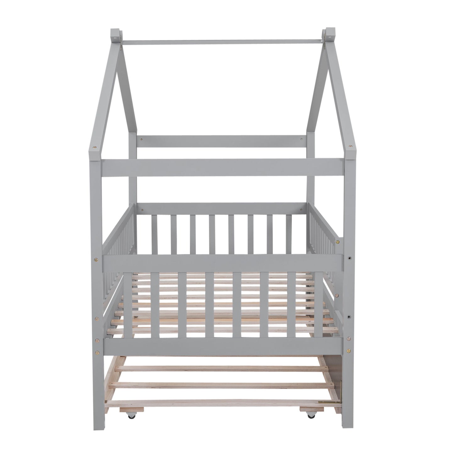 Creativity House Bed With Twin Size Trundle