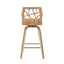 Folia - Mid Century Modern Counter Stool With Footrest (Set of 2)