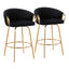 Claire - Contemporary & Glam Counter Stool (Set of 2)