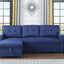 Upholstered Pull Out Sectional Sofa With Chaise