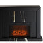 Drisana - Mirrored Fireplace - Black