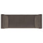 Isiah - Raised Arm Accent Bench - Brown