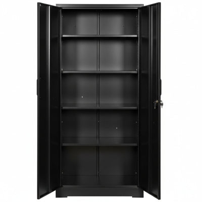 Ironclad - Storage Cabinet With Locking Doors And 4 Adjustable Shelves
