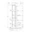 Bookshelf, Bookcase, Etagere, 5 Tie For Office, Contemporary & Modern