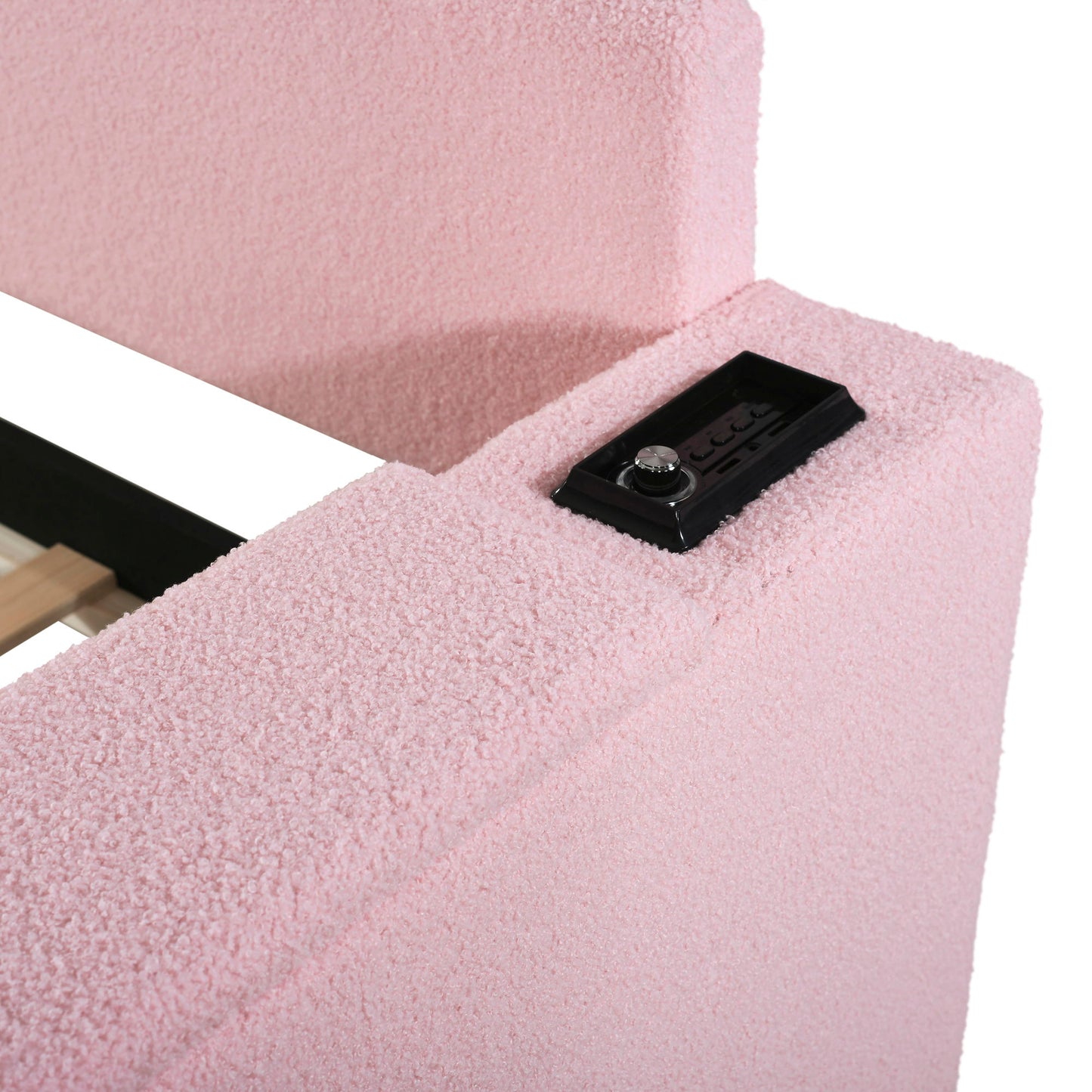 Upholstered Daybed With Storage Armrests, Trundle And Latest Integrated tooth Audio System