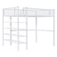 Loft Bed With 4 Tier Shelves And Storage