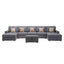 Nolan - Fabric 6 Piece Sectional Sofa With Pillows And Interchangeable Legs