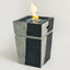 Propane, Gas 50000 Btu Square Fire Pit Table For Outside - Light Gray Blue