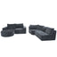 Modular Cloud Sectional Sofa Set, U-Shaped Upholstered Couch With Deep Seat