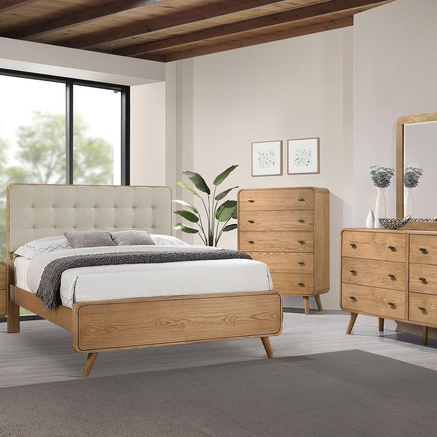 Winston - 2 Drawer Nightstand - Ash Brown