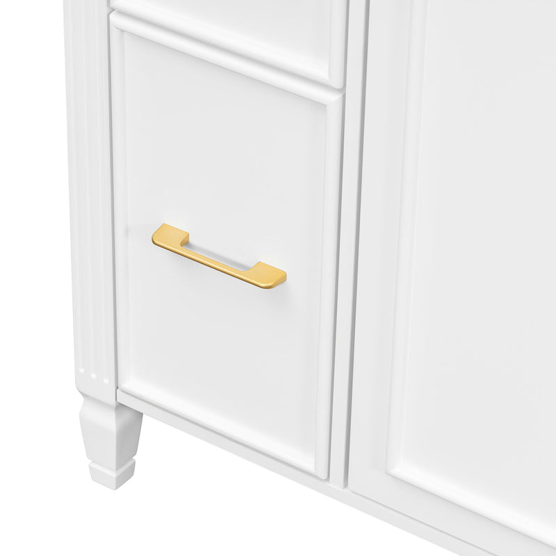 Freestanding Bathroom Vanity With Sink, Soft Close Door, Tip Out Drawer