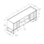 TV Stand, Console, Media Entertainment Center, Storage Cabinet, Modern - Black