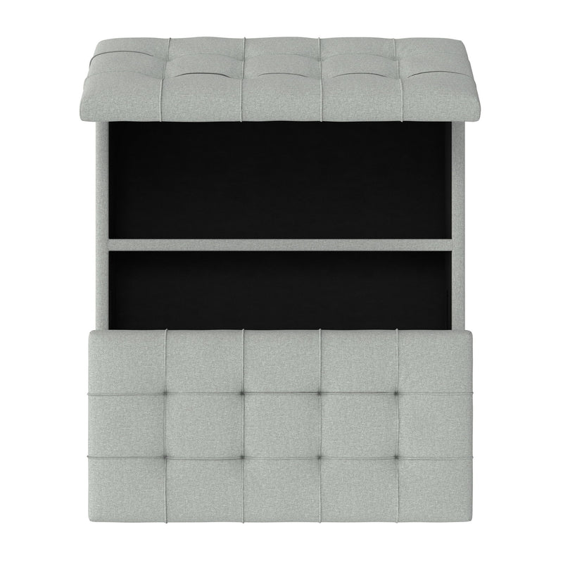 Harrison - Coffee Table Storage Ottoman Lift Top - Stone Gray