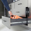 Astro Series - Wall Mounted Base, Drawer Storage Cabinet With Soft Closing Features - Metallic Gray