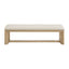 Upholstered Dining Bench - Brown