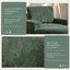 Oversized Chaise Lounge Indoor Rabbit Fur Sofa Bed With Storage Ottoman And Armrests Cup Holders With Deep Seat