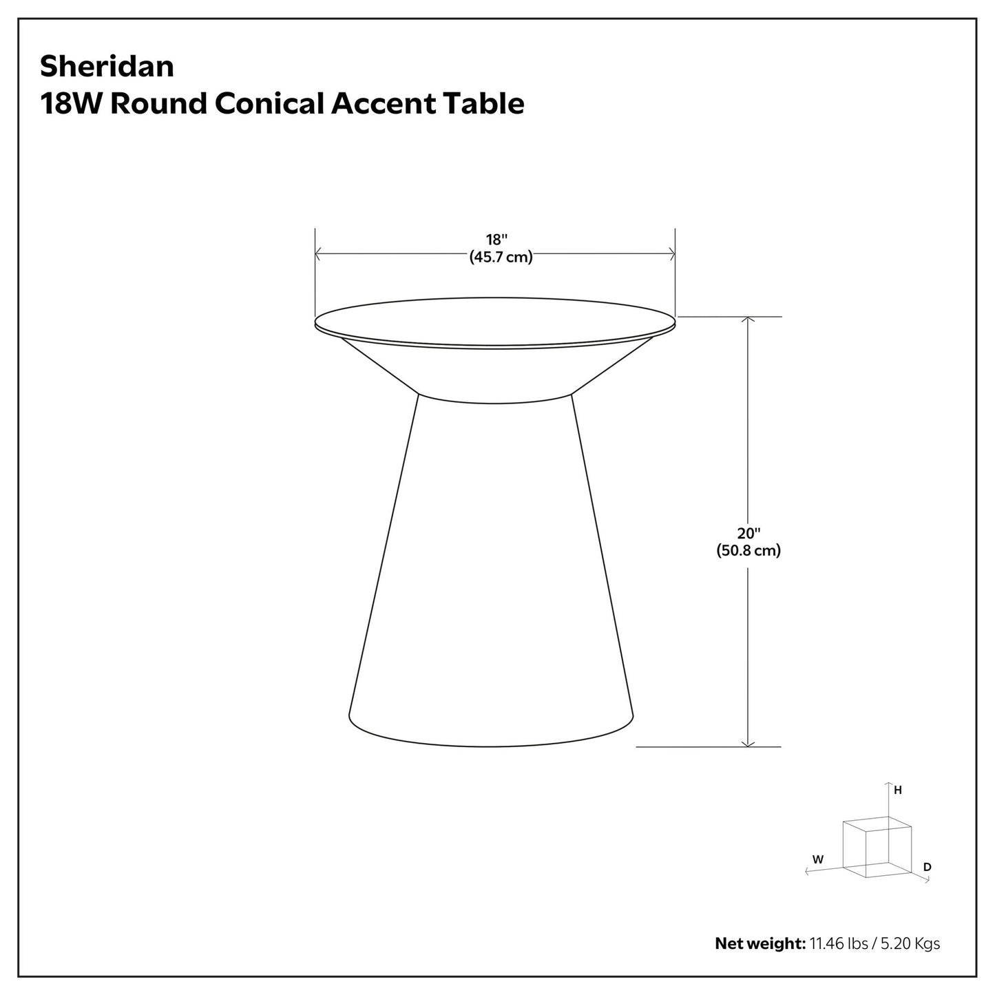 Sheridan - Handcrafted Metal Accent Table