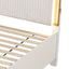 Obsession - Queen Size Bed With LED Headboard And Footboard Storage Drawer - White