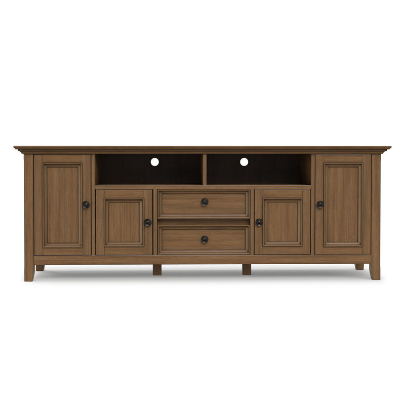 Amherst - Wide TV Media Stand - Rustic Natural Aged Brown