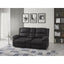 Reclining Console Loveseat - Black - Fabric