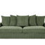 Luxe Sofa With 5 Matching Toss Pillows, Sleek Design, Spacious And Comfortable 3 Seater Couch