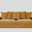 Luxe Sofa With 5 Matching Toss Pillows, Sleek Design, Spacious And Comfortable 3 Seater Couch