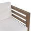 Outdoor Acacia Wood Patio Chair With Fabric Cushion