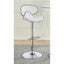 Edenton - Upholstered Adjustable Bar Stool (Set of 2) - White