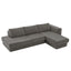 L-Shaped Modular Sofa With Double Layer Cushion