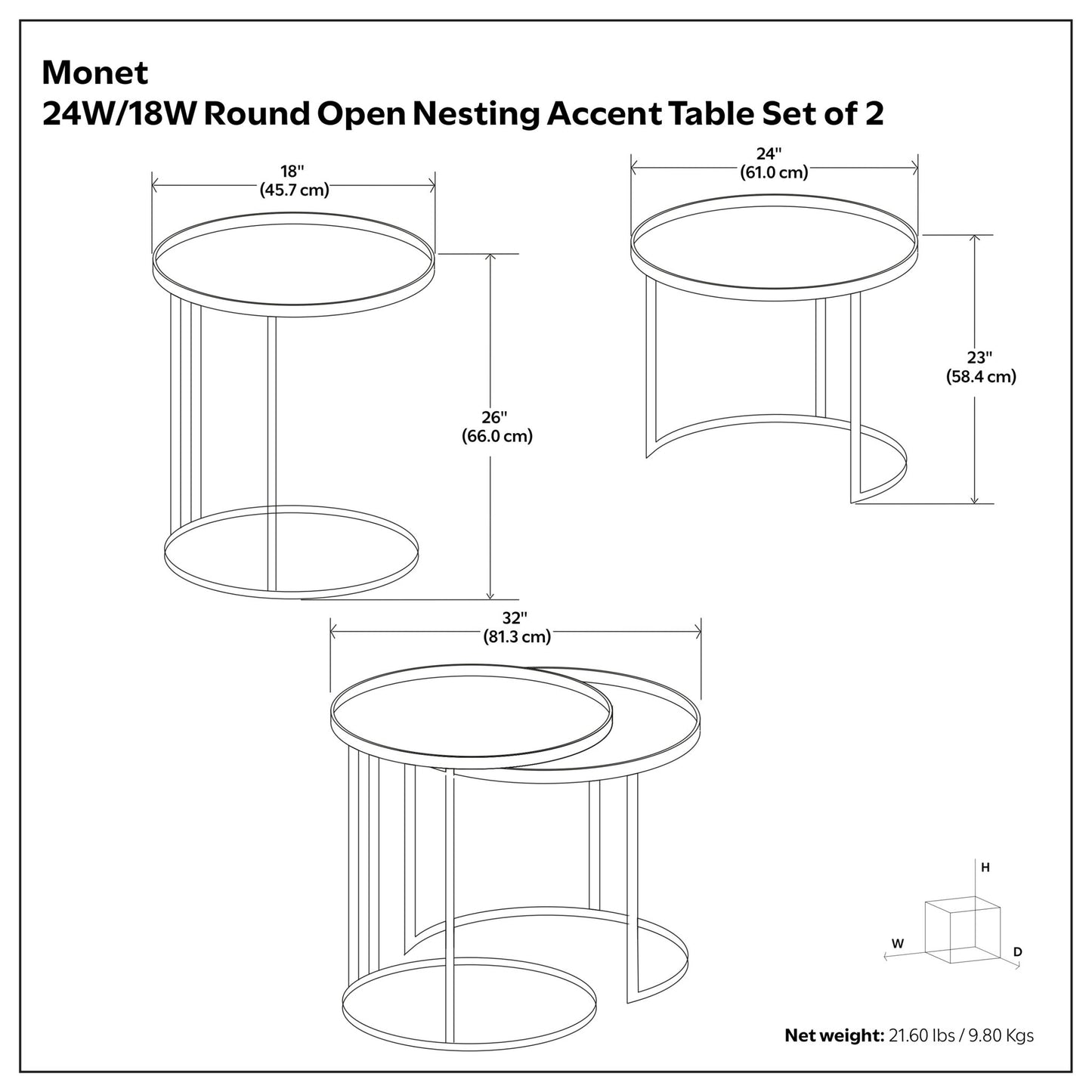 Monet - Metal Table