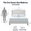 Hannah - Upholstered Wingback Bed Size / Tall Headboard Upholstered King Bed / Premium Textured Look / Minimalist Designs / No Box Spring Needed
