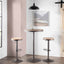 Dakota - Industrial Adjustable Bar / Dinette Table - Antique / Brown