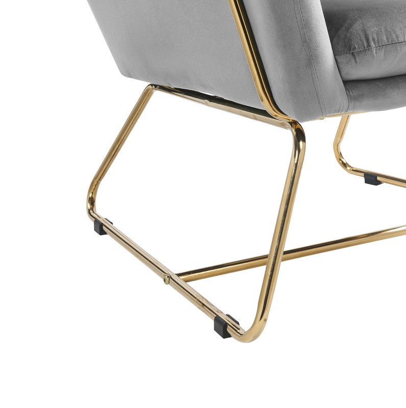 Keira - Accent Chair With Metal Base