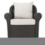 Amaya - Outdoor Swivel Rocker Chair With Water Resistant Cushions - Brown / Beige