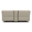 Malibu - Modern Power Motion 3 Piece Reclining Loveseat Sofa With Cup Holders - Cream Taupe Beige