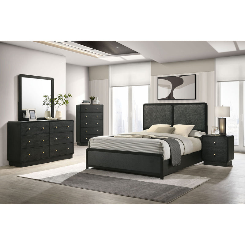 Burton - 6 Drawer Dresser Cabinet - Black