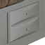 Modern Design Storage Bed With Bookcase Headboard